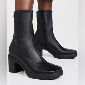 Vince Women's Mandy Leather Platform Boots Size 6